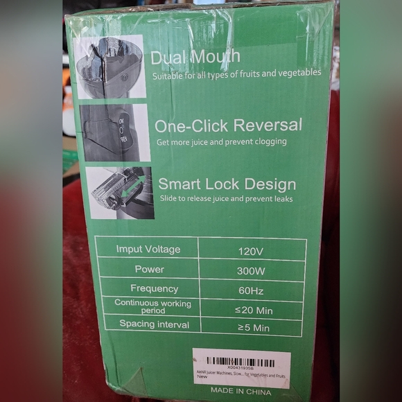 AHNR Cold Press Juicer  Machine 300W Slow Masticating Juicer BENIFITS CHARITY - Picture 10 of 12